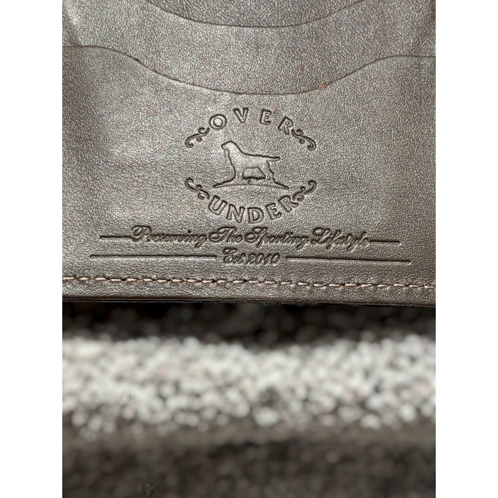 Over Under Traditionalist Genuine Leather Bi-Fold Wallet Brown Made in USA Men - Picture 8 of 8